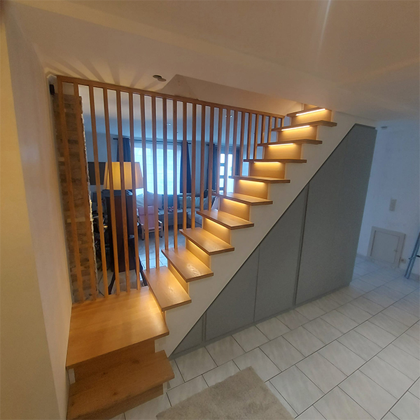 Menuiserie Mons - LD Wood - dressing, meubles, bibliothèque, escalier, porte, cloison, placards dans la région de Mons, Binche, La Louvière)